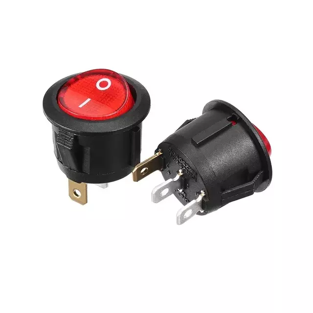 Kcd-107 Spst Round Rocker Switch Button